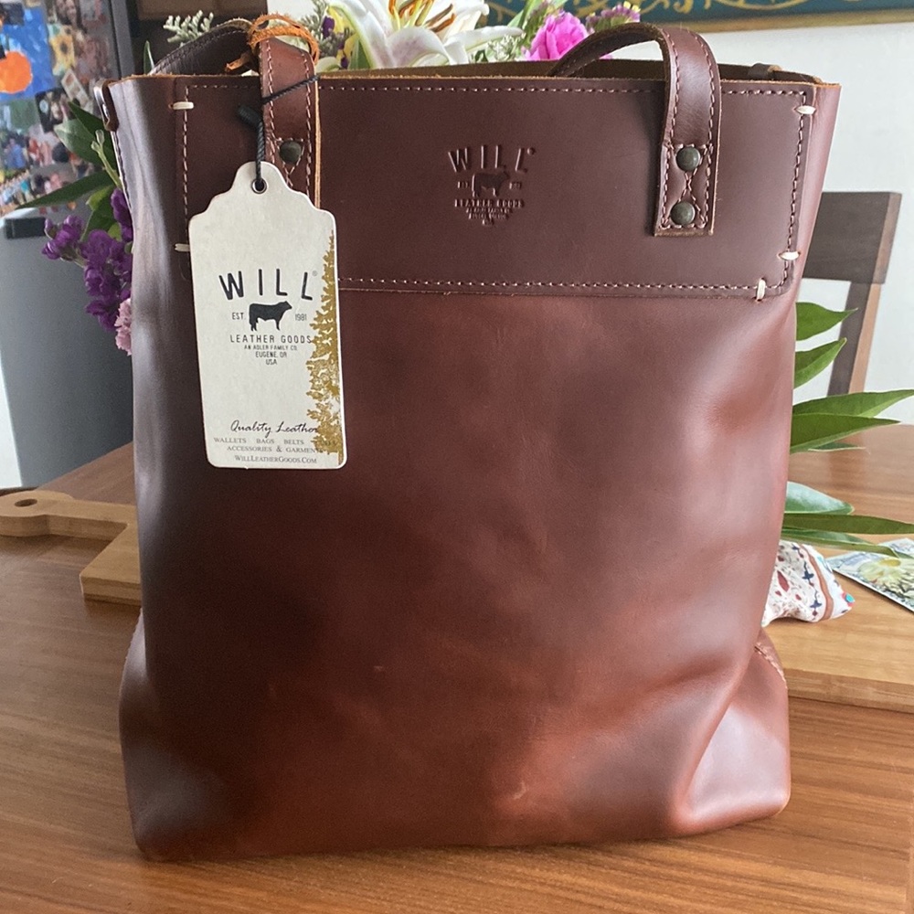 NWT Will Leather Goods Simple Brown Tote